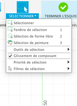 FUSION360 MenuSelec