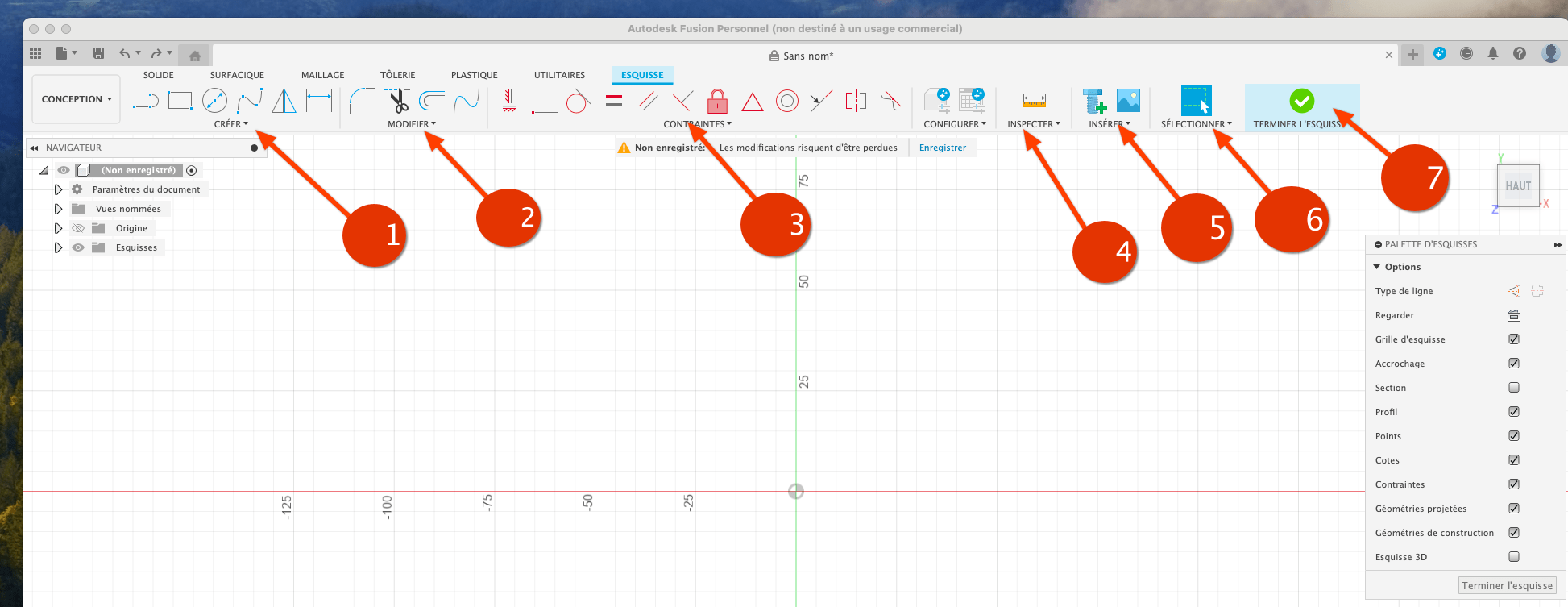 Fusion360 MenuEscisse